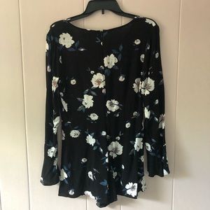 Kendall & Kylie Floral long sleeve Romper